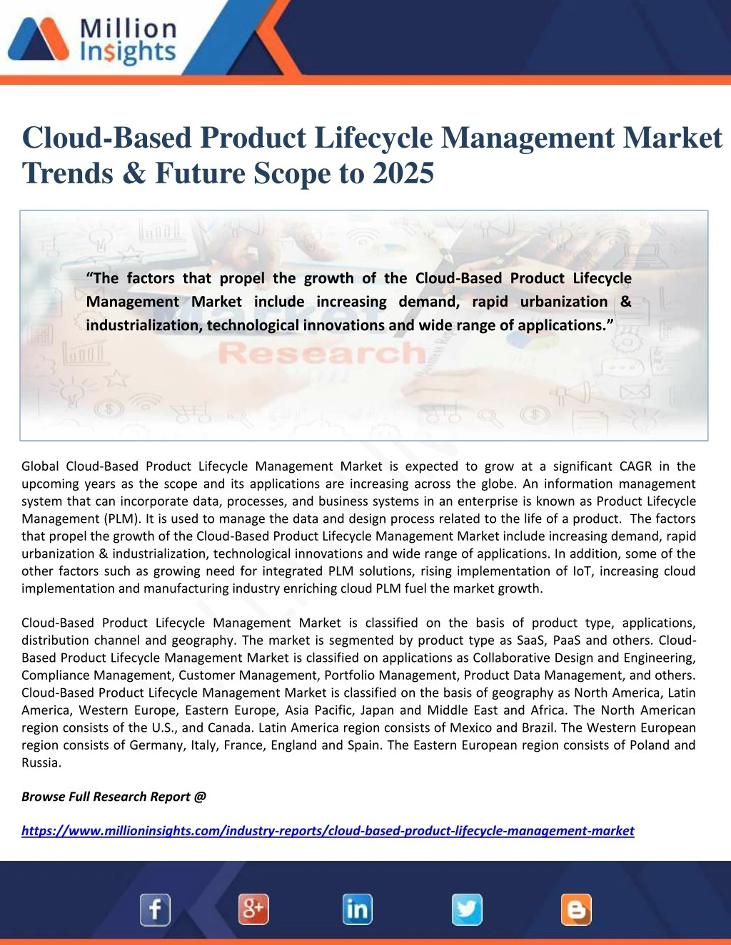 cloud based product lifecycle management market