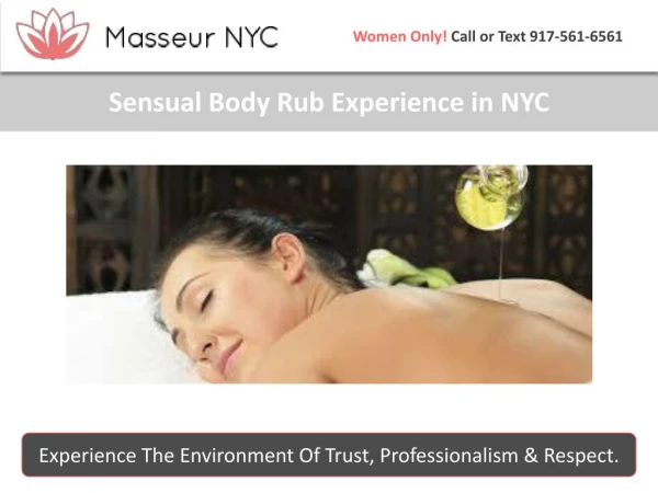 Sensual Body Rub Experience in NYC