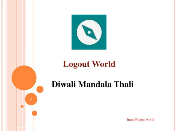 Diwali Mandala Thali - Logout World