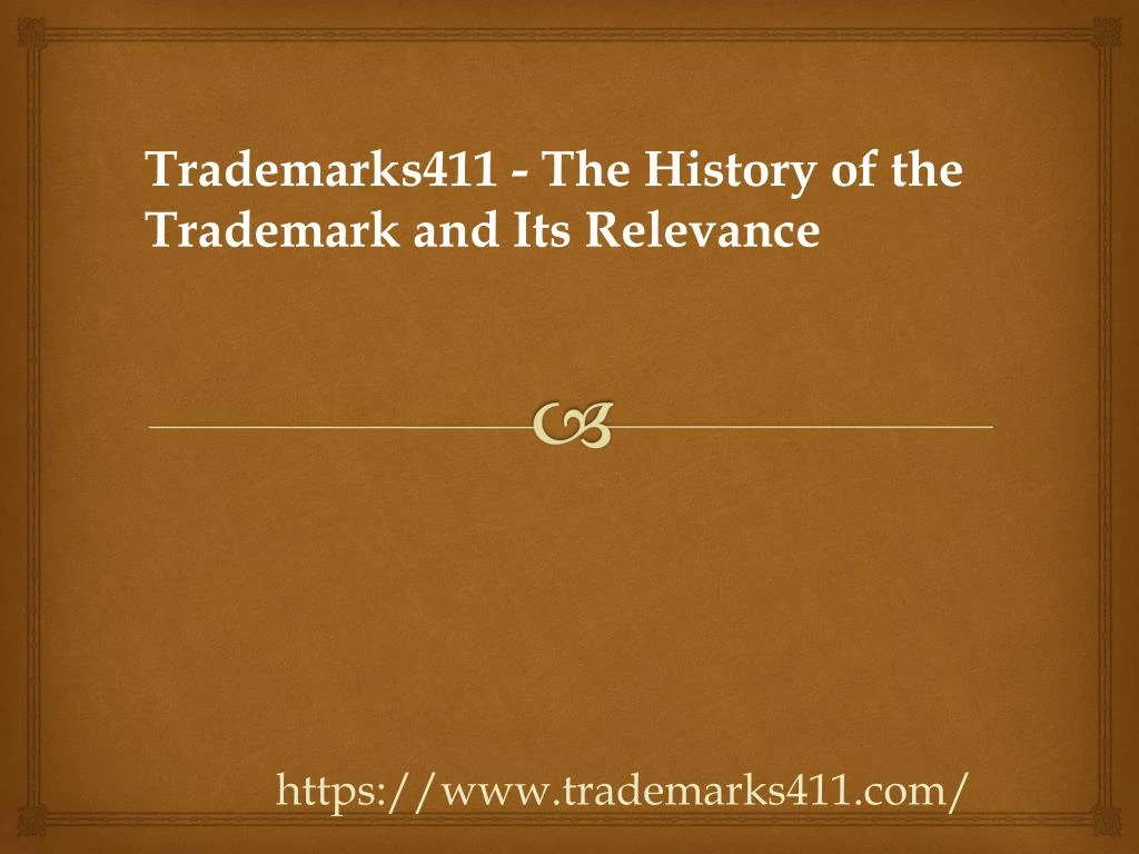 trademarks411 the history of the trademark
