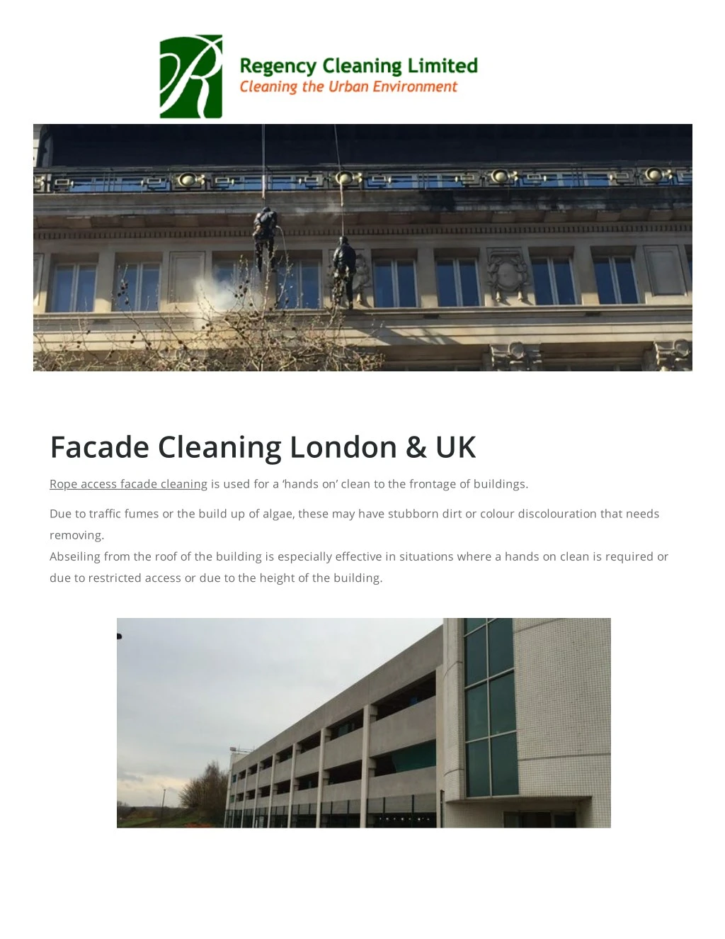 facade cleaning london uk