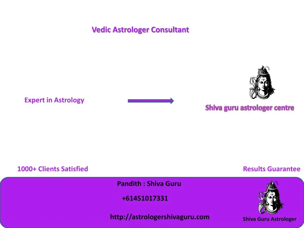 vedic astrologer consultant