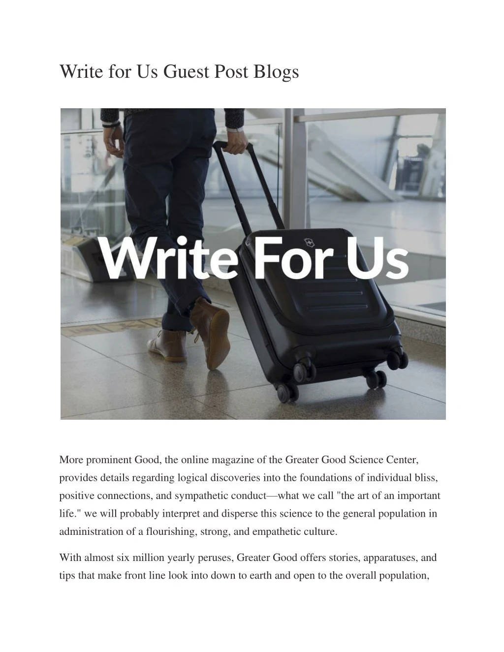 write for us guest post blogs