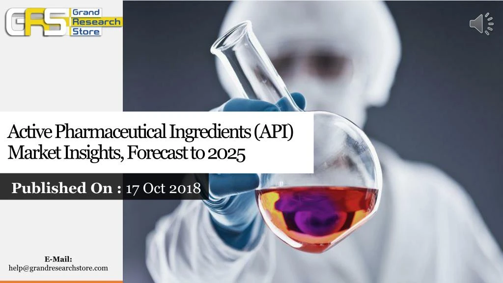 active pharmaceutical ingredients api market insights forecast to 2025