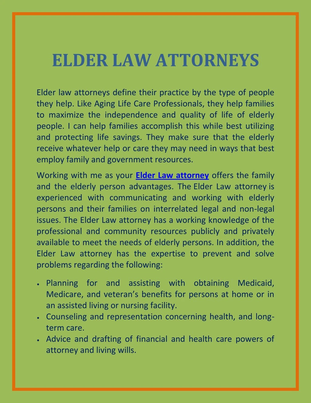 elder law attorneys