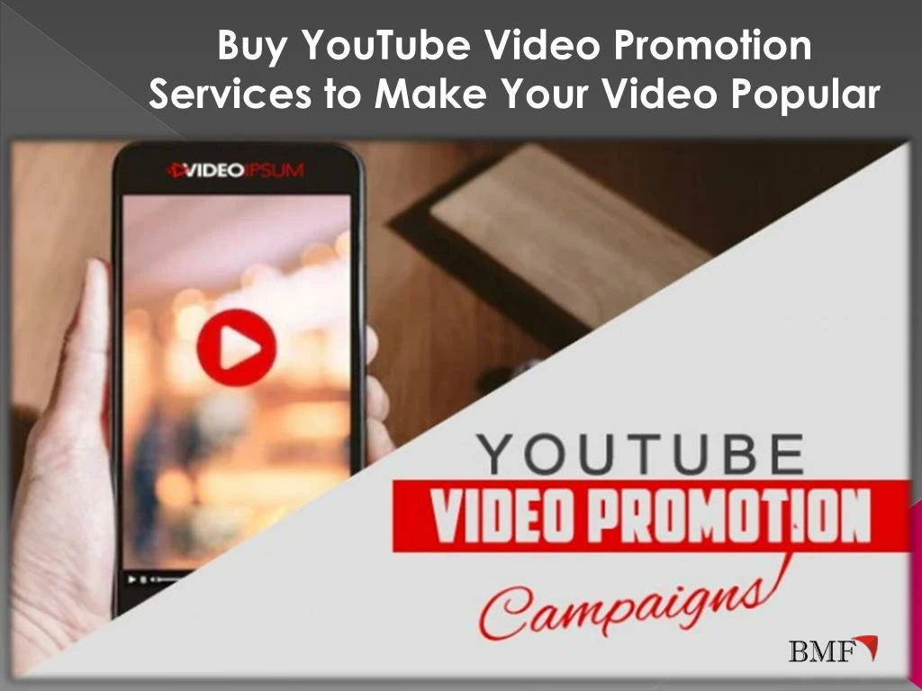 buy youtube video promotion services to make your