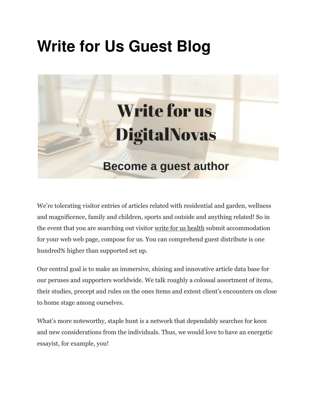 write for us guest blog