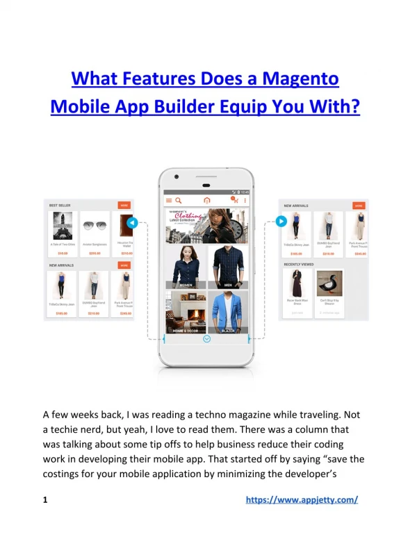 What Features Does a Magento Mobile App Builder Equip You With?