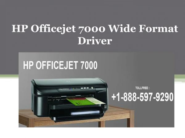 HP OfficeJet 7000 Wide Format Printer Driver