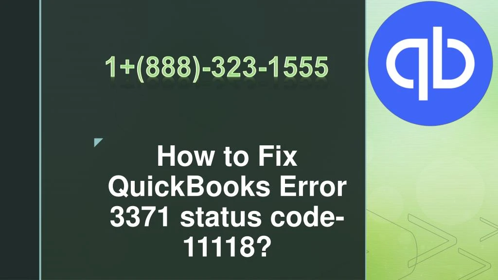 how to fix quickbooks error 3371 status code 11118