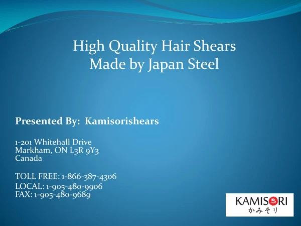 High Quality Hair Shears Made by Japan Steel
