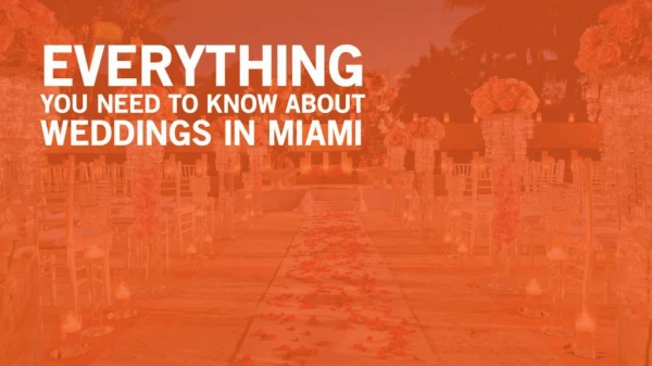 Everything You Need to Know About Weddings In Miami