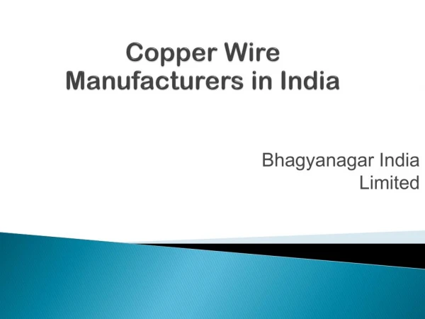 Copper Wire at Best Price in India