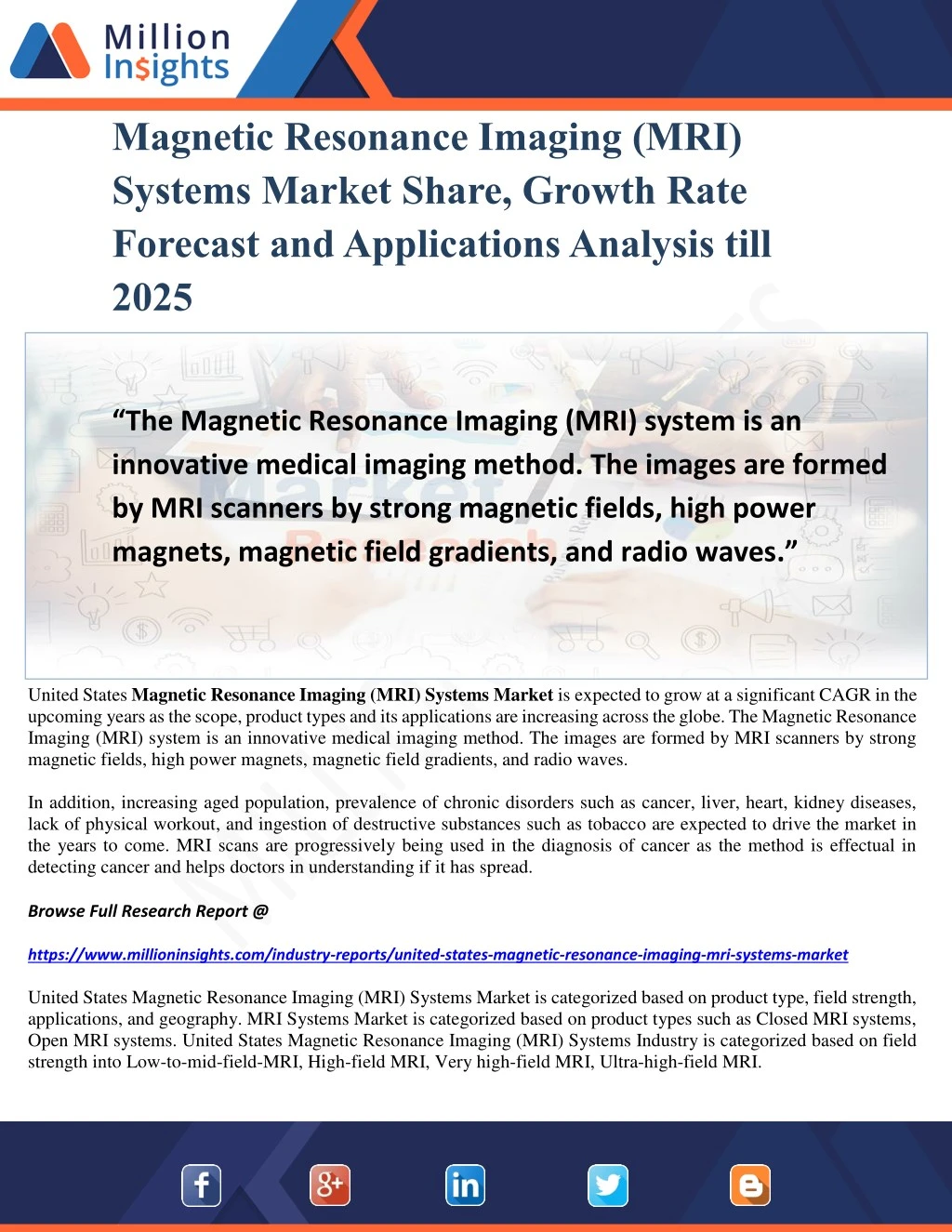 magnetic resonance imaging mri systems market