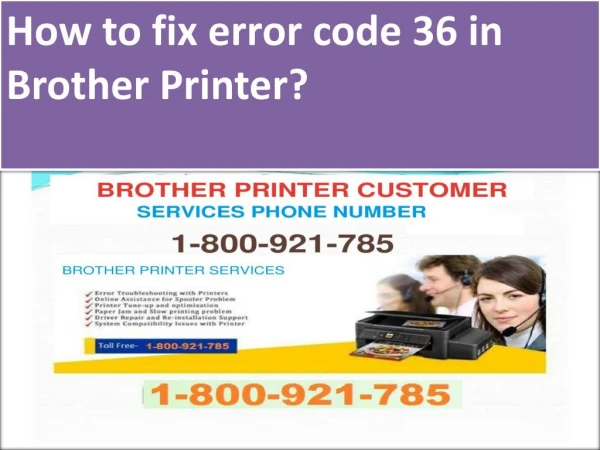 How to fix error code 36 in Brother Printer?