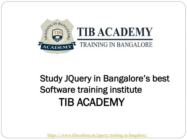 Best Jquery course training in Bangalore