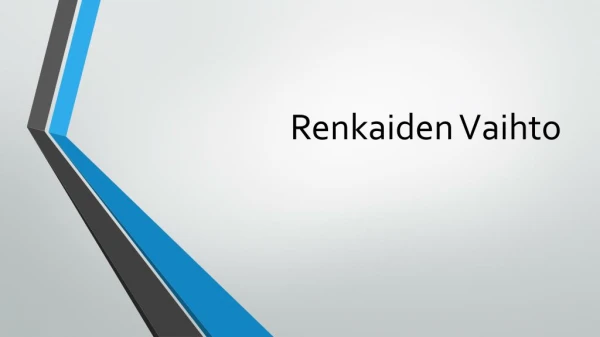 renkaiden vaihto