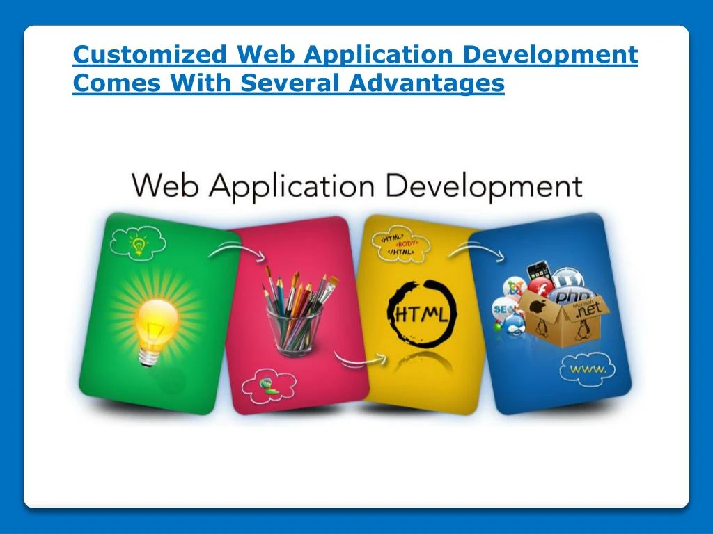 customized web application development comes with