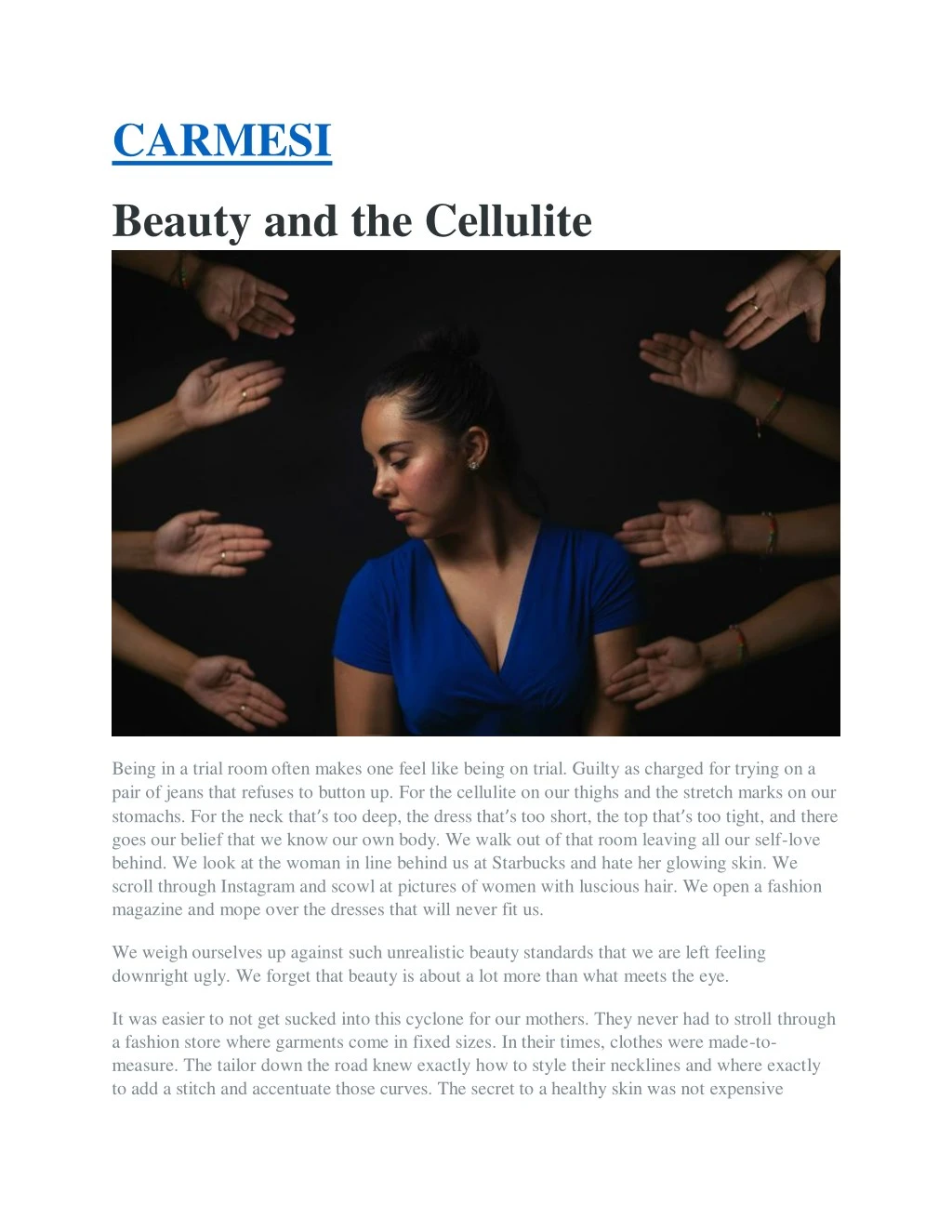 carmesi beauty and the cellulite