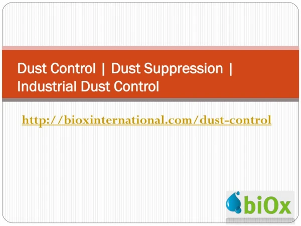 Dust Control and Industrial Dust Control