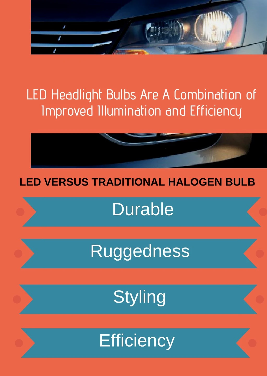 led headlight bulbs are a combination of improved