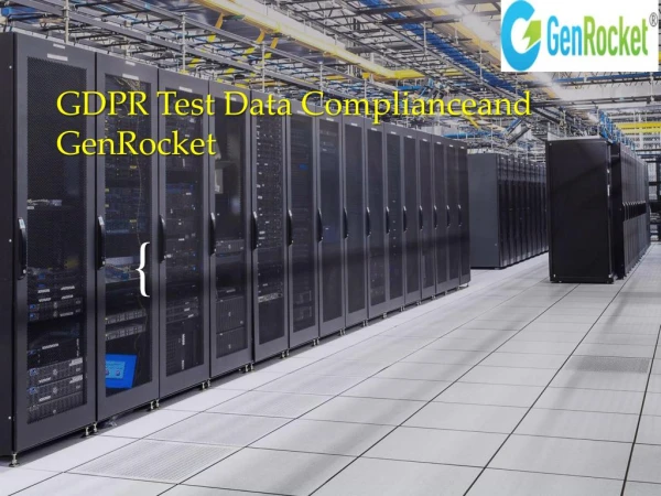 GDPR Test Data Management - GenRocket