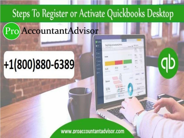 Steps To Register or Activate QuickBooks Desktop