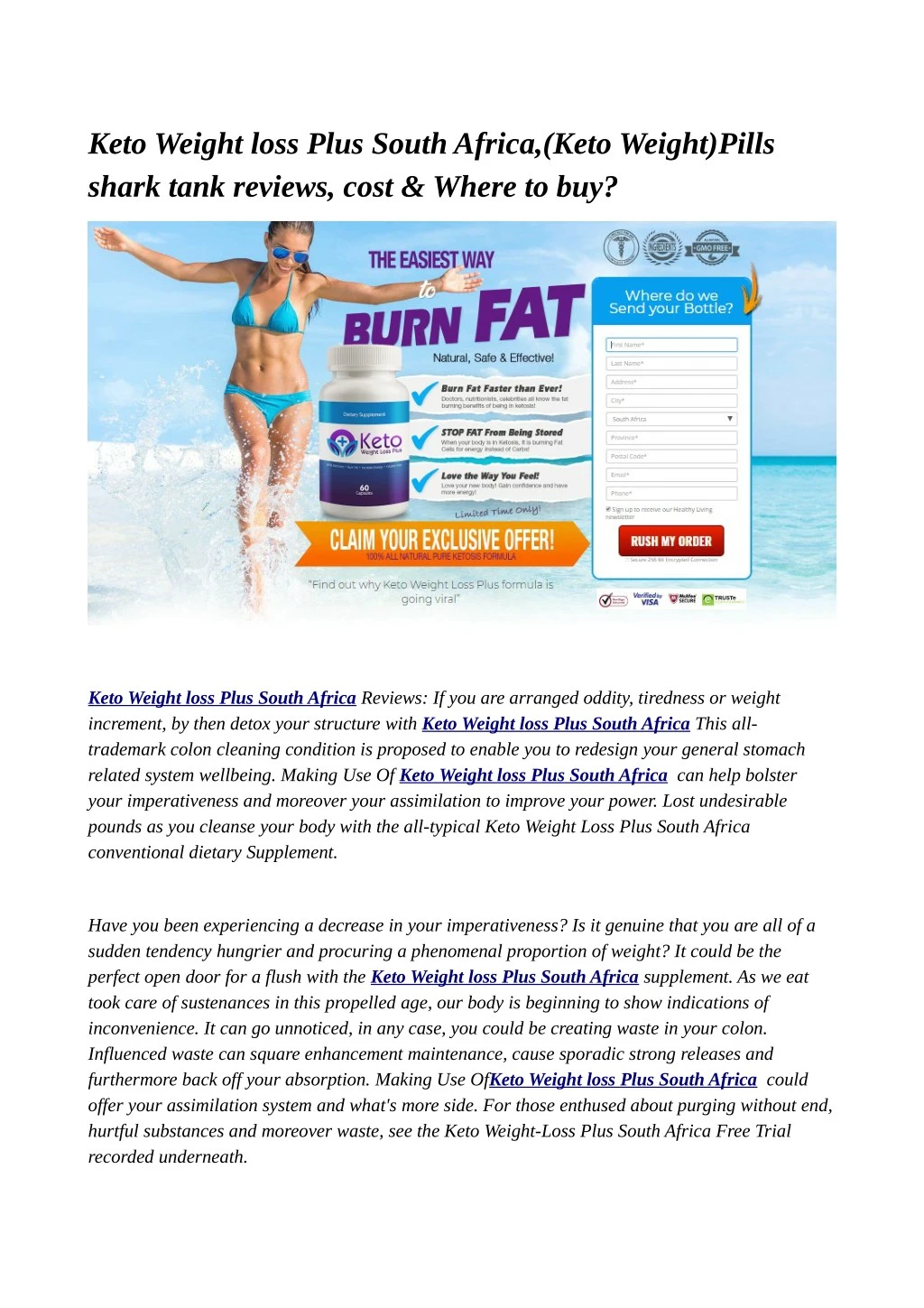 keto weight loss plus south africa keto weight
