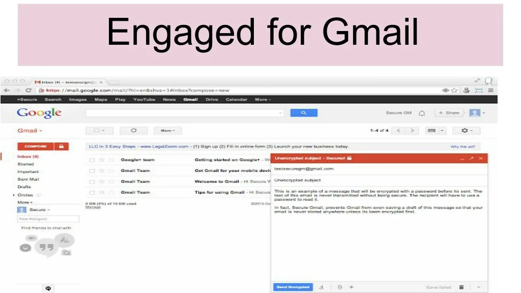 engaged for gmail