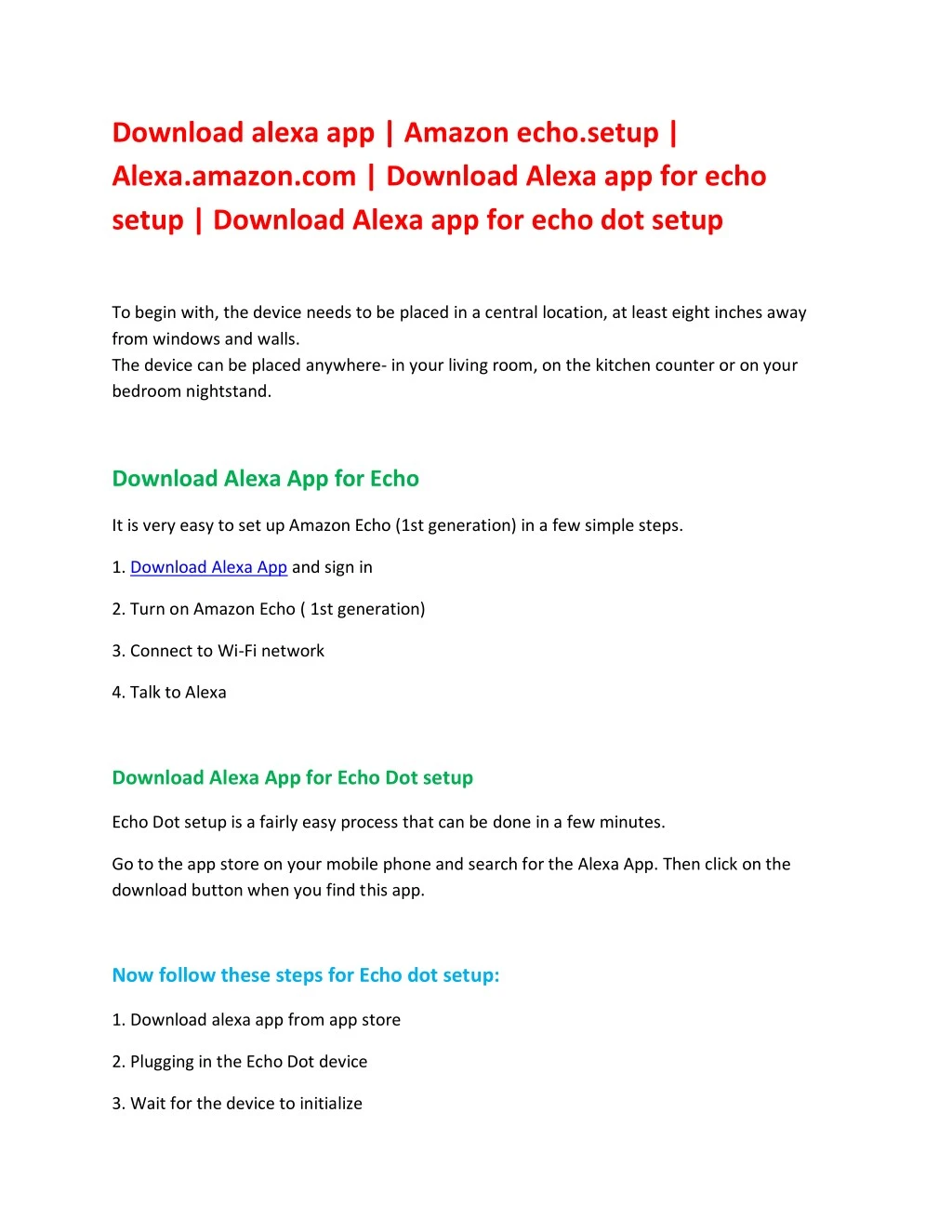 download alexa app amazon echo setup alexa amazon