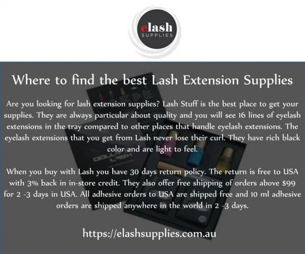 Where to find the best Lash Extension Supplies