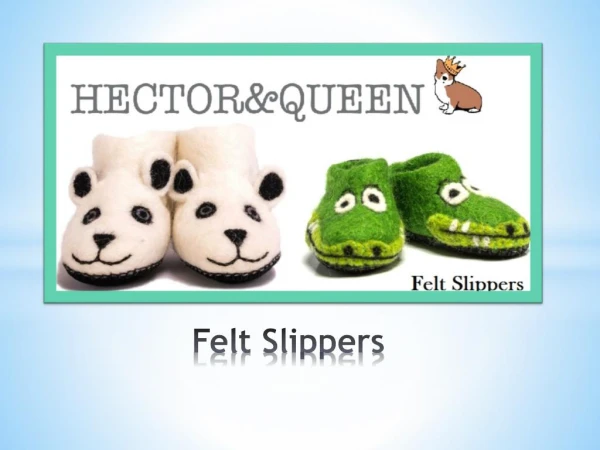 Check Beautiful Felt Slippers Inspired by Natural Beauty