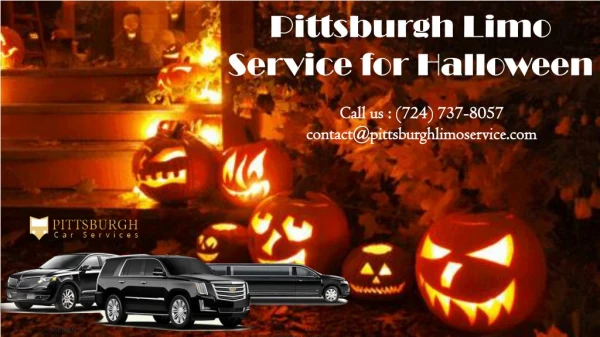 Pittsburgh Limo Service for Halloween