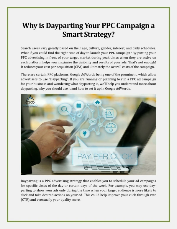 Why is Dayparting Your PPC Campaign a Smart Strategy?