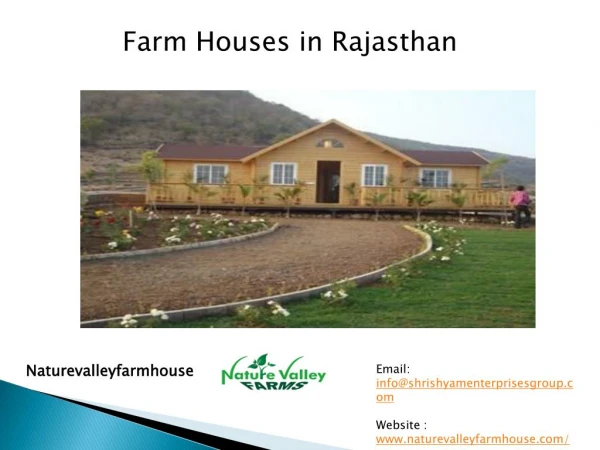 Farm Houses in Rajasthan -Naturevalleyfarmhouse
