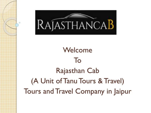 Rajasthan Tour Package with Rajasthan cab