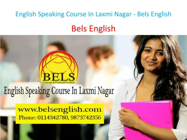 english speaking course in laxmi nagar bels