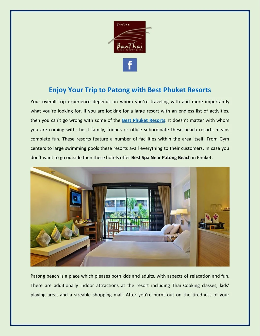 enjoy your trip to patong with best phuket resorts