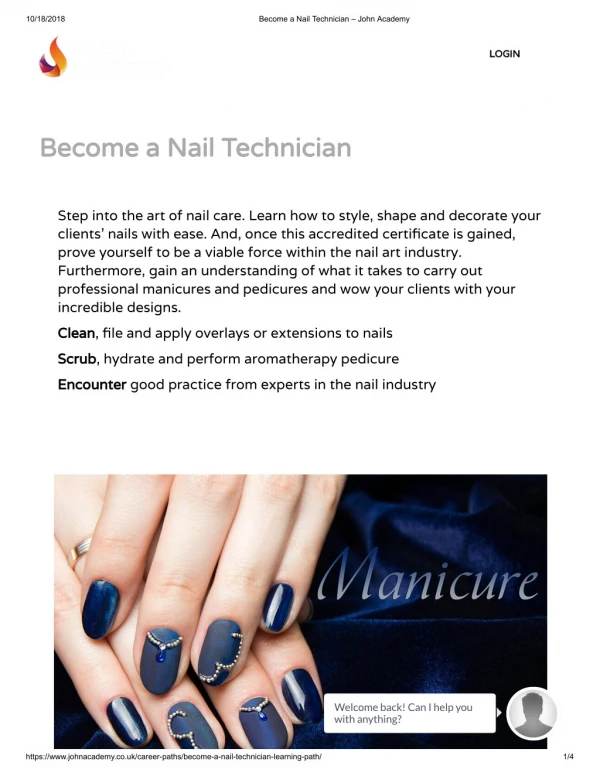 Become a Nail Technician - John Academy