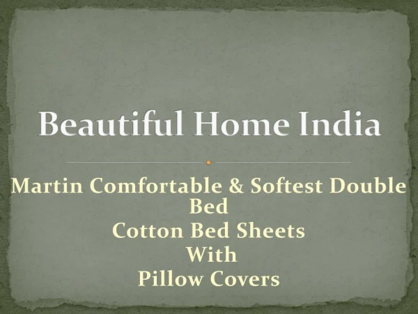 Martin Double Bedsheets with Pillow Covers from