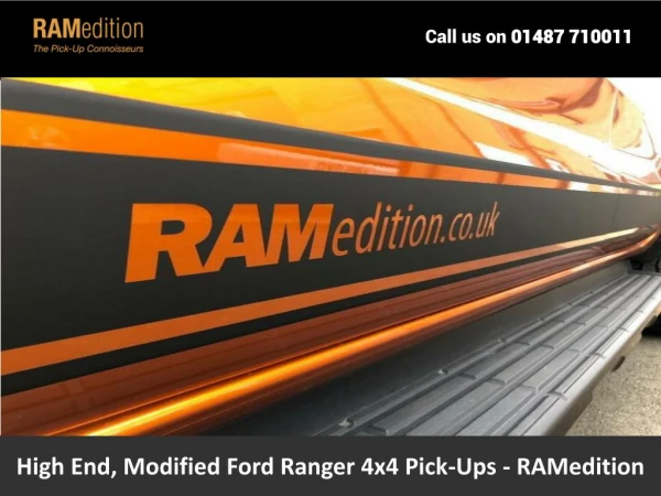 High End, Modified Ford Ranger 4x4 Pick-Ups – RAMedition