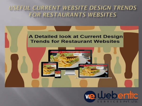 Useful Current Website Design Trends for Restaurants