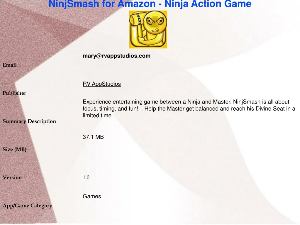 ninjsmash for amazon ninja action game