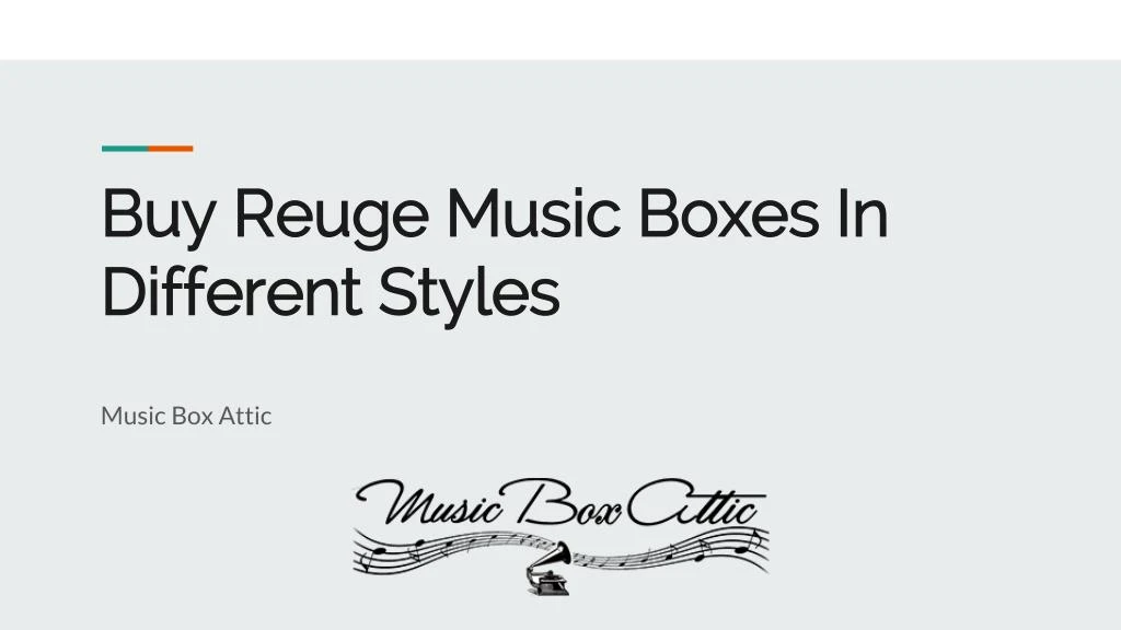 buy reuge music boxes in different styles