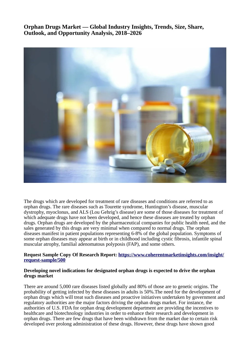 orphan drugs market global industry insights
