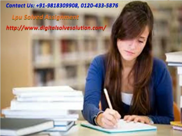 Where do you find LPU solved assignment on web 0120-433-5876?