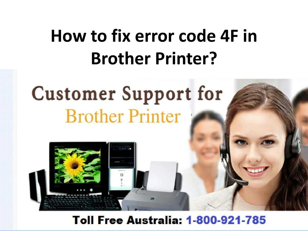 how to fix error code 4f in brother printer