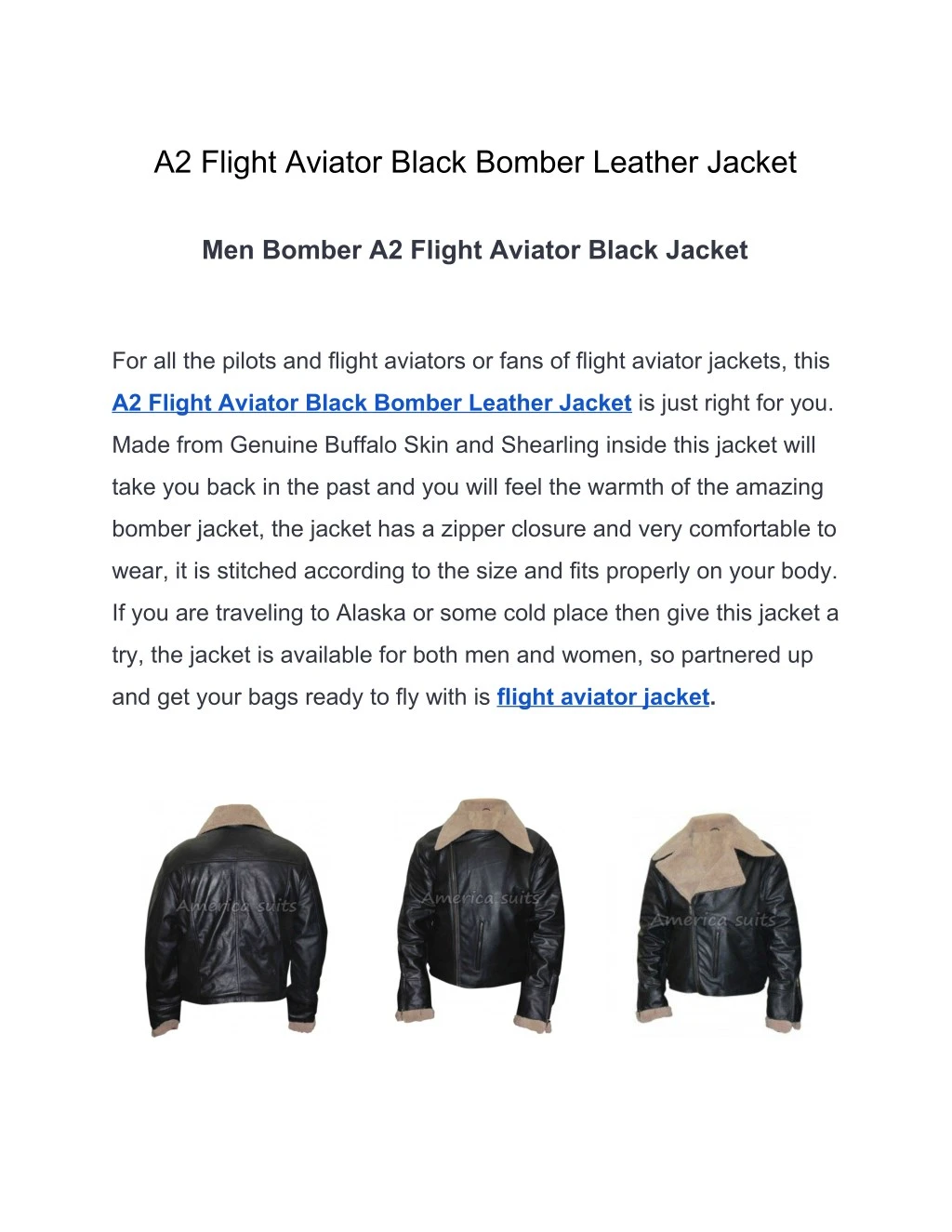 a2 flight aviator black bomber leather jacket