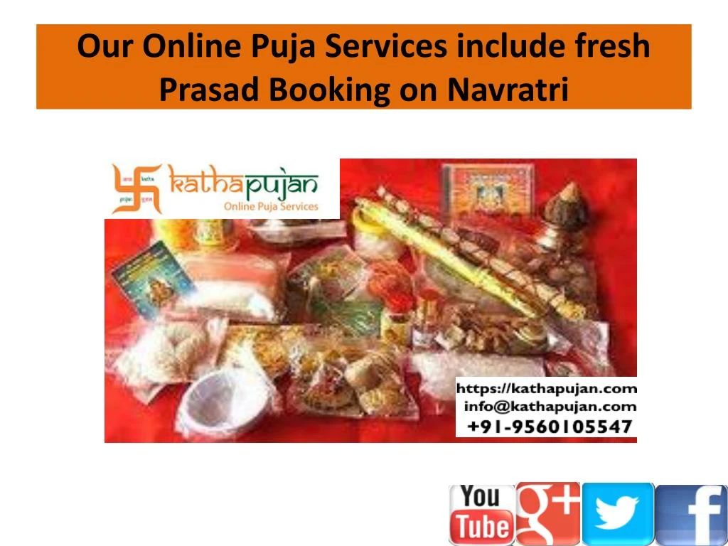 our online puja services include fresh prasad booking on navratri