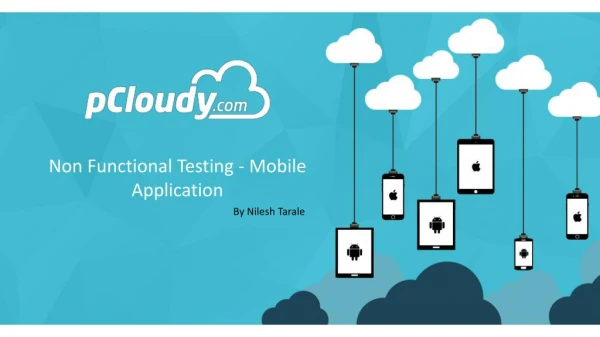 Non Functional Testing - Mobile Apps